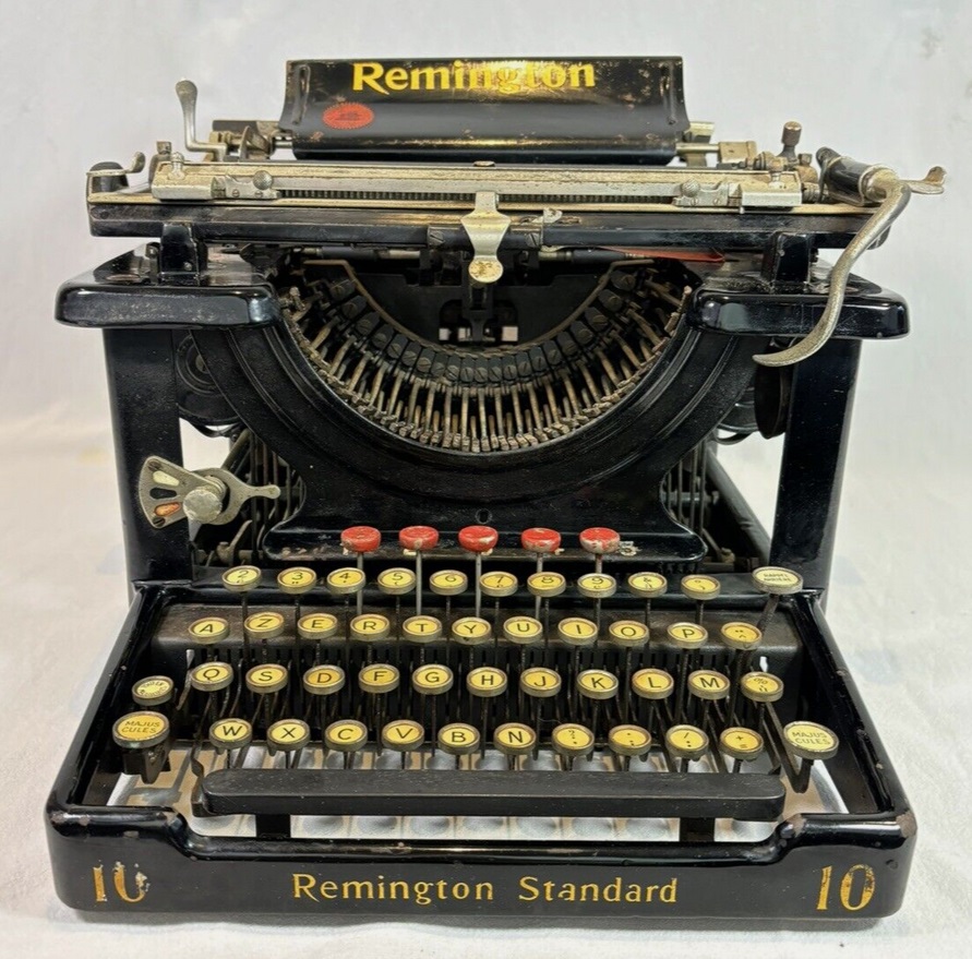 Remington Standard 10, machine à écrire mécanique noire